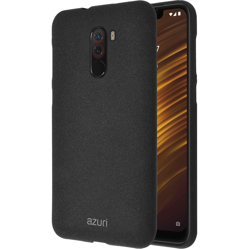 Azuri Flexible Sand Xiaomi Pocophone F1 Back Cover Zwart Azuri Flexible Sand Xiaomi Pocophone F1 Back Cover Zwart