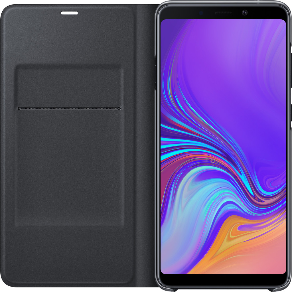 Samsung Galaxy A9 (2018) Wallet Book Case Zwart Samsung Galaxy A9 (2018) Wallet Book Case Zwart