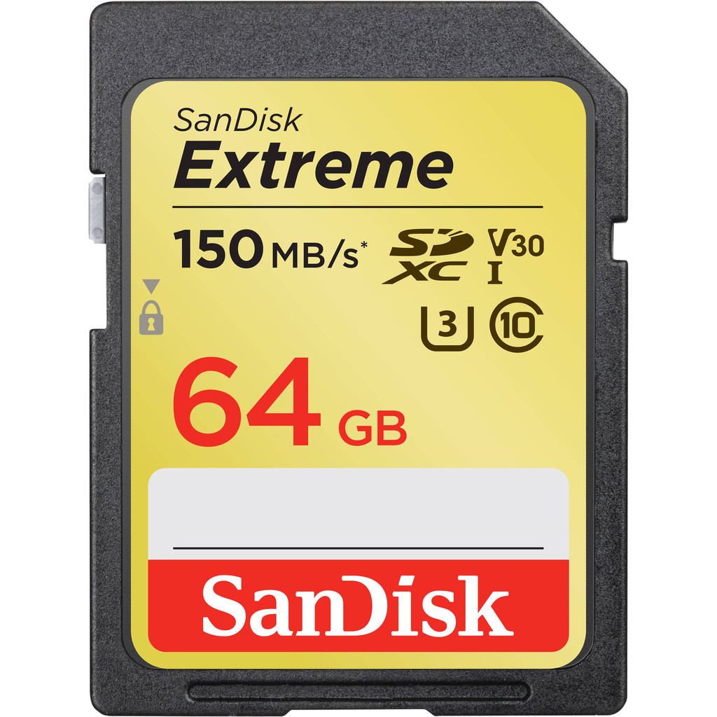 SanDisk SDXC Extreme 64 GB 150MB/s SanDisk SDXC Extreme 64 GB 150MB/s