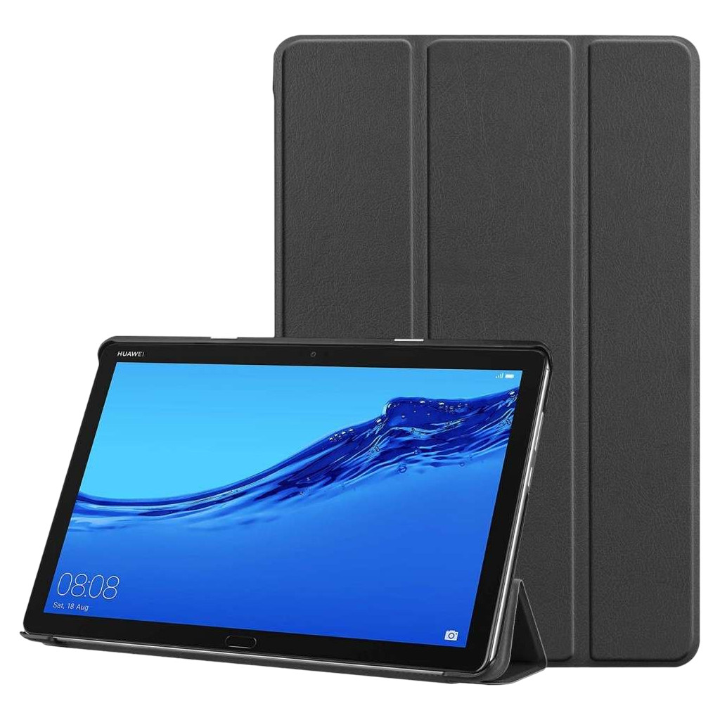 Just in Case Smart Tri-Fold Huawei Mediapad M5 Lite 10.1 Book Case Zwart Just in Case Smart Tri-Fold Huawei Mediapad M5 Lite 10.1 Book Case Zwart