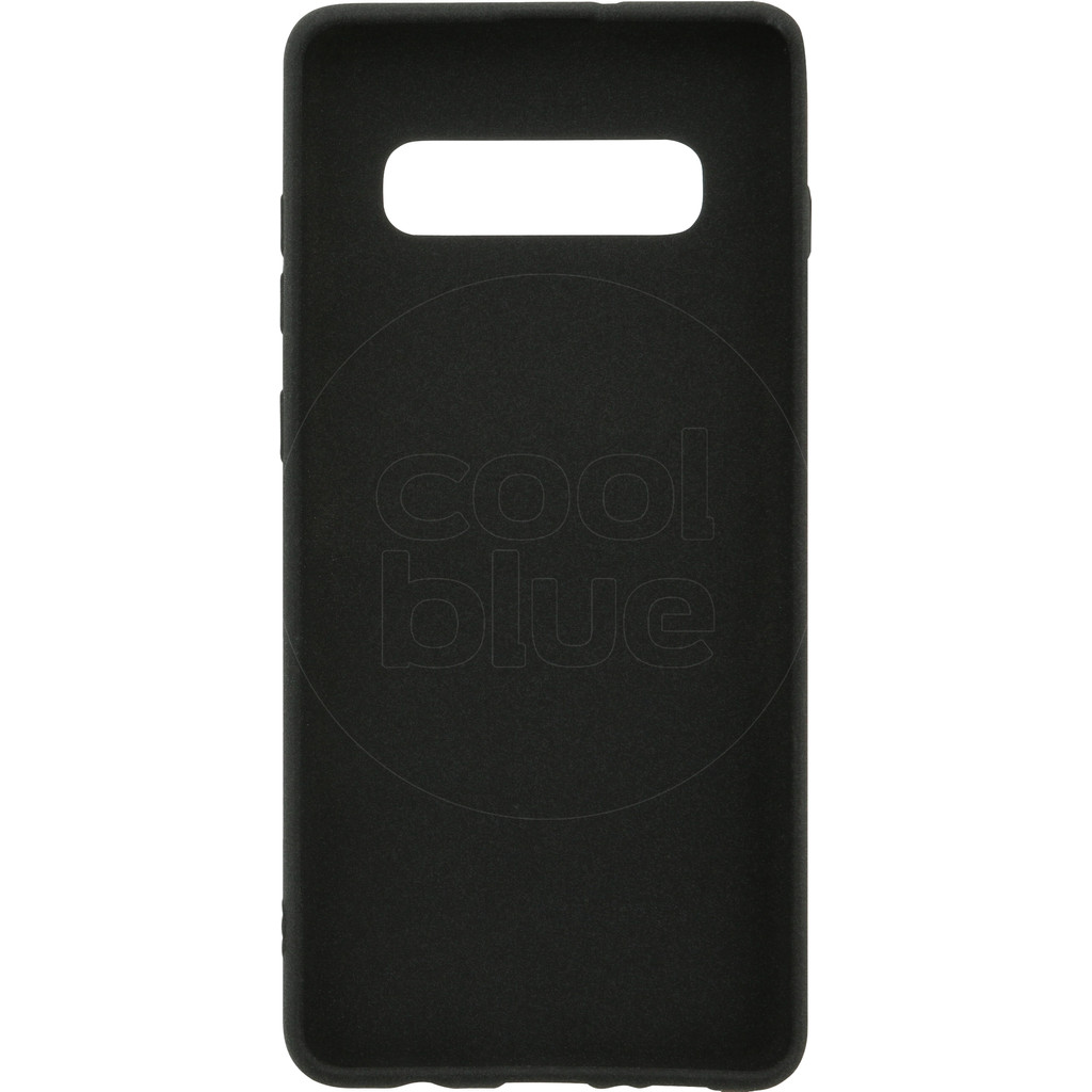 Azuri Flexible Sand Samsung Galaxy S10 Plus Back Cover Zwart Azuri Flexible Sand Samsung Galaxy S10 Plus Back Cover Zwart