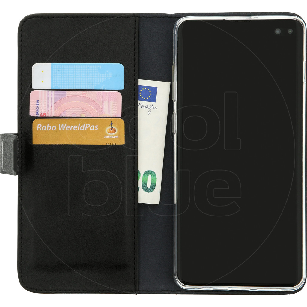 Azuri Wallet Magneet Samsung Galaxy S10 Plus Book Case Zwart Azuri Wallet Magneet Samsung Galaxy S10 Plus Book Case Zwart
