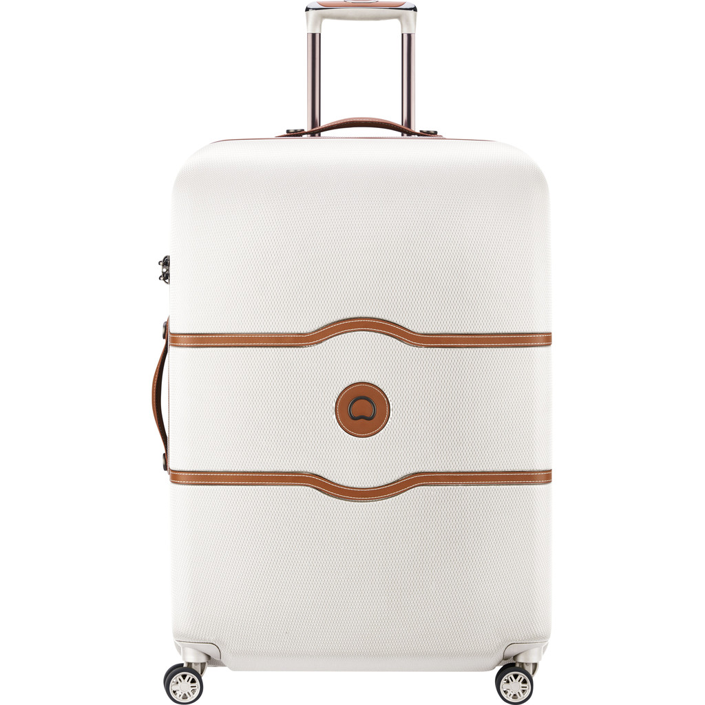 Delsey Châtelet Air Spinner 77cm Wit/Bruin Delsey Châtelet Air Spinner 77cm Wit/Bruin