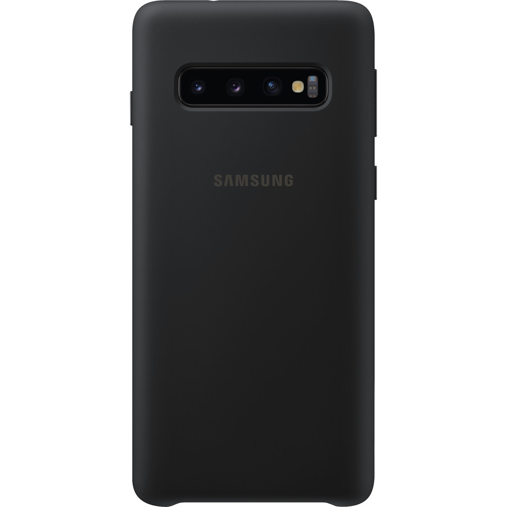 Samsung Galaxy S10 Silicone Back Cover Zwart Samsung Galaxy S10 Silicone Back Cover Zwart