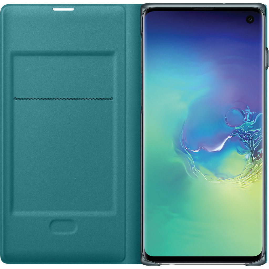 Samsung Galaxy S10 Led View Cover Book Case Groen Samsung Galaxy S10 Led View Cover Book Case Groen