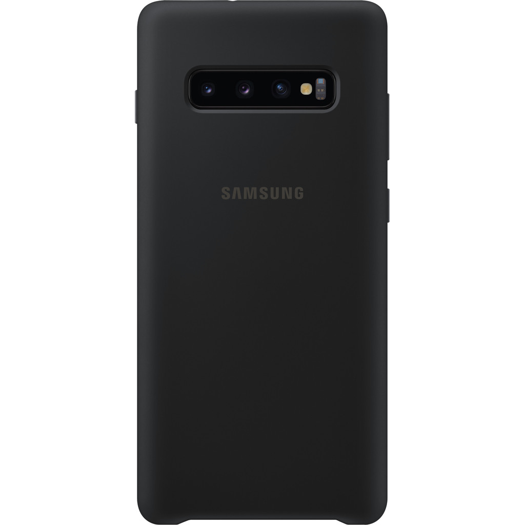 Samsung Galaxy S10 Plus Silicone Back Cover Zwart Samsung Galaxy S10 Plus Silicone Back Cover Zwart