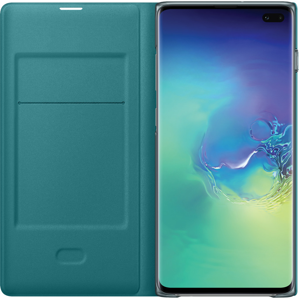 Samsung Galaxy S10 Plus LED View Cover Book Case Groen Samsung Galaxy S10 Plus LED View Cover Book Case Groen