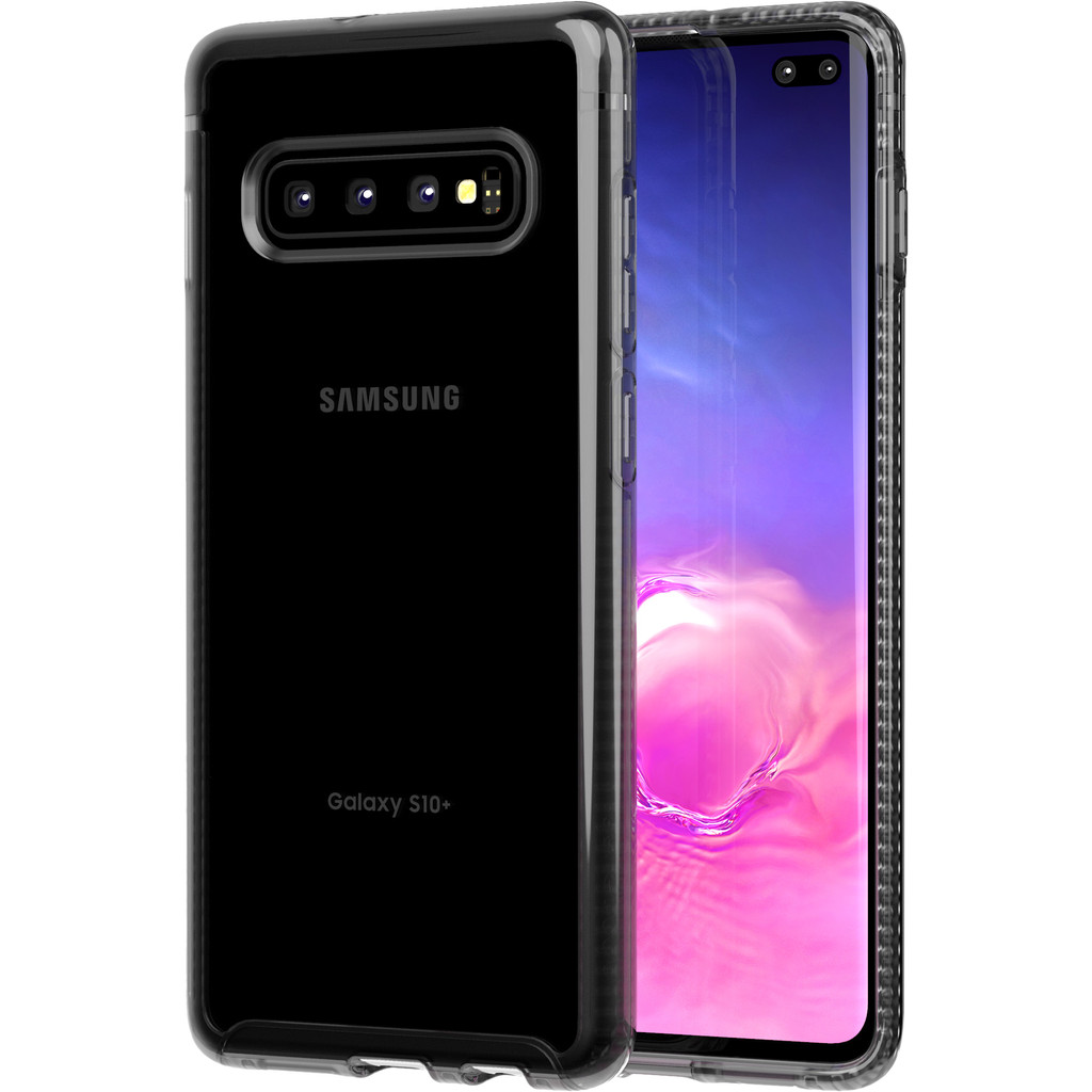 Tech21 Pure Clear Samsung Galaxy S10 Plus Back Cover Zwart Tech21 Pure Clear Samsung Galaxy S10 Plus Back Cover Zwart