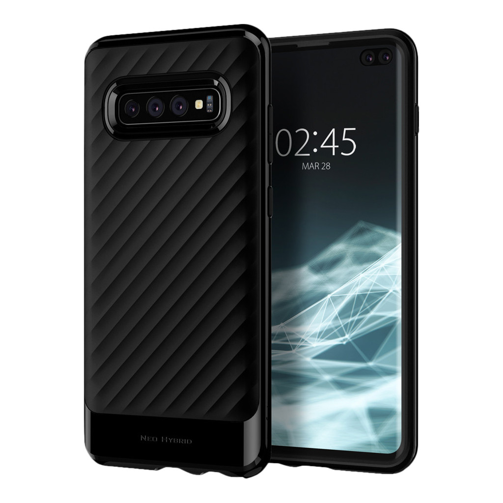 Spigen Neo Hybrid Samsung Galaxy S10 Plus Back Cover Zwart Spigen Neo Hybrid Samsung Galaxy S10 Plus Back Cover Zwart