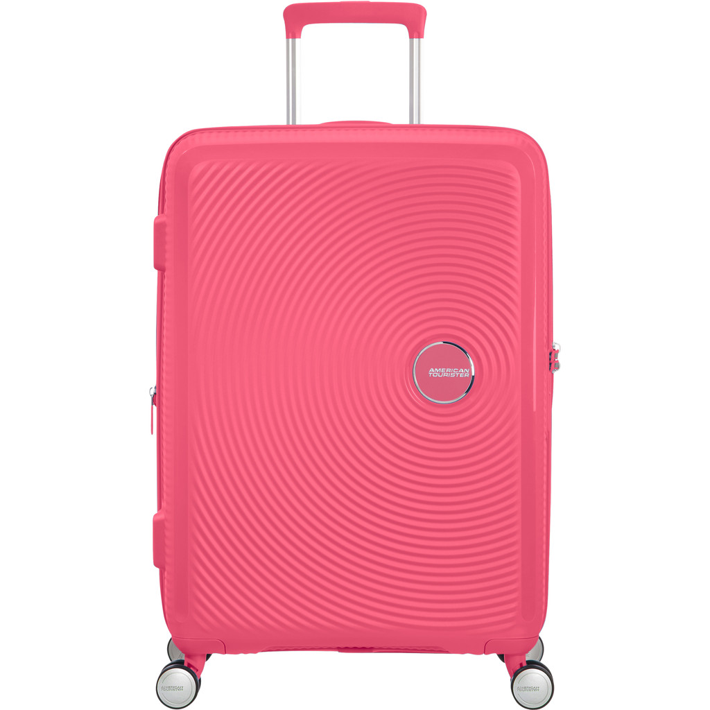 American Tourister Soundbox Expandable Spinner 67cm Hot Pink American Tourister Soundbox Expandable Spinner 67cm Hot Pink