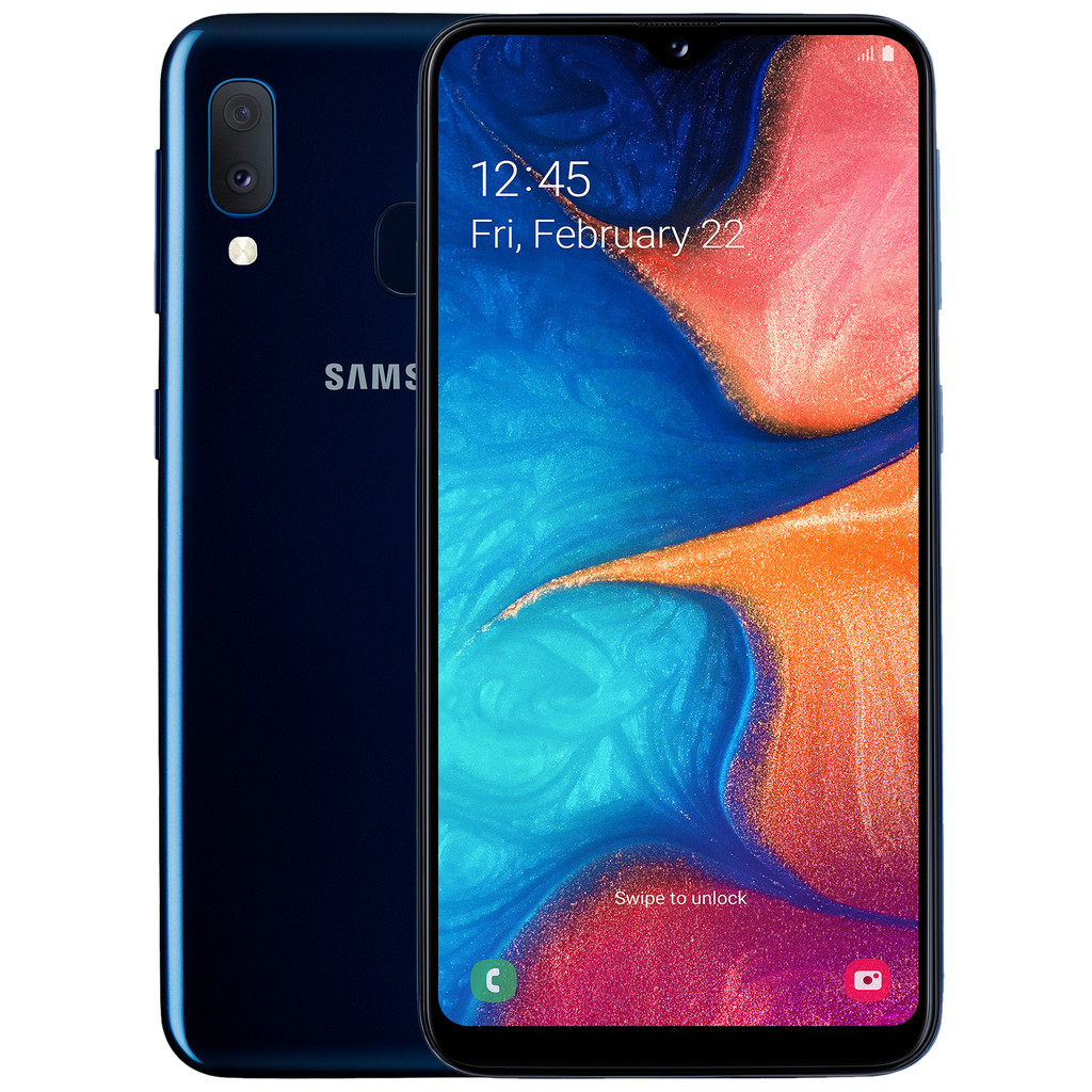 Samsung Galaxy A20e Blauw