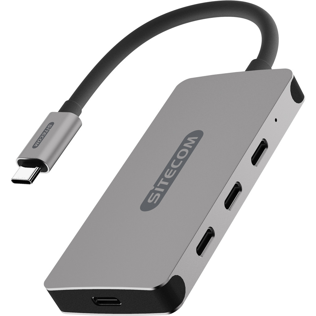 Sitecom USB-C to USB-C + PD Hub 4 Port 100W