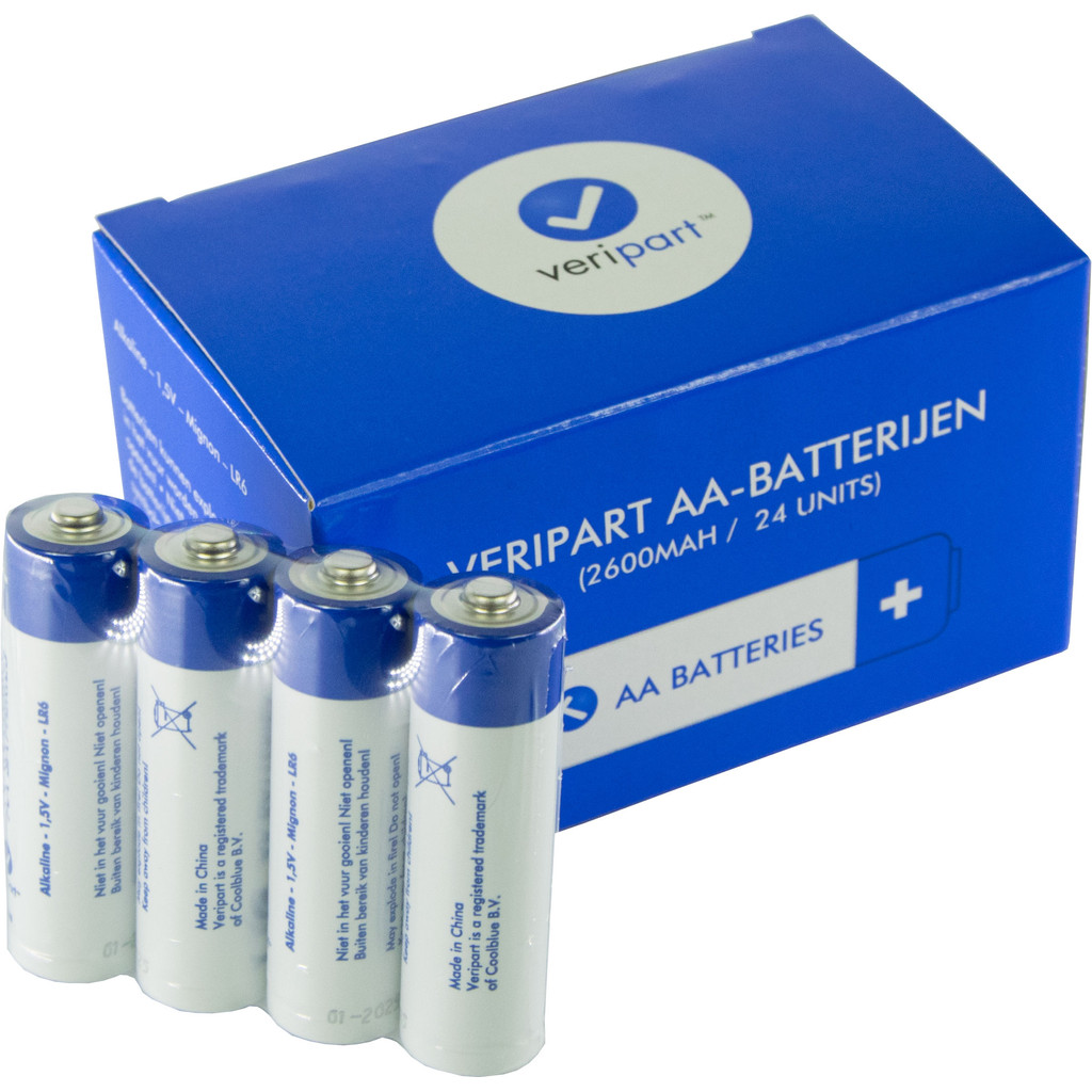Veripart Alkaline AA-batterijen 24 stuks Veripart Alkaline AA-batterijen 24 stuks