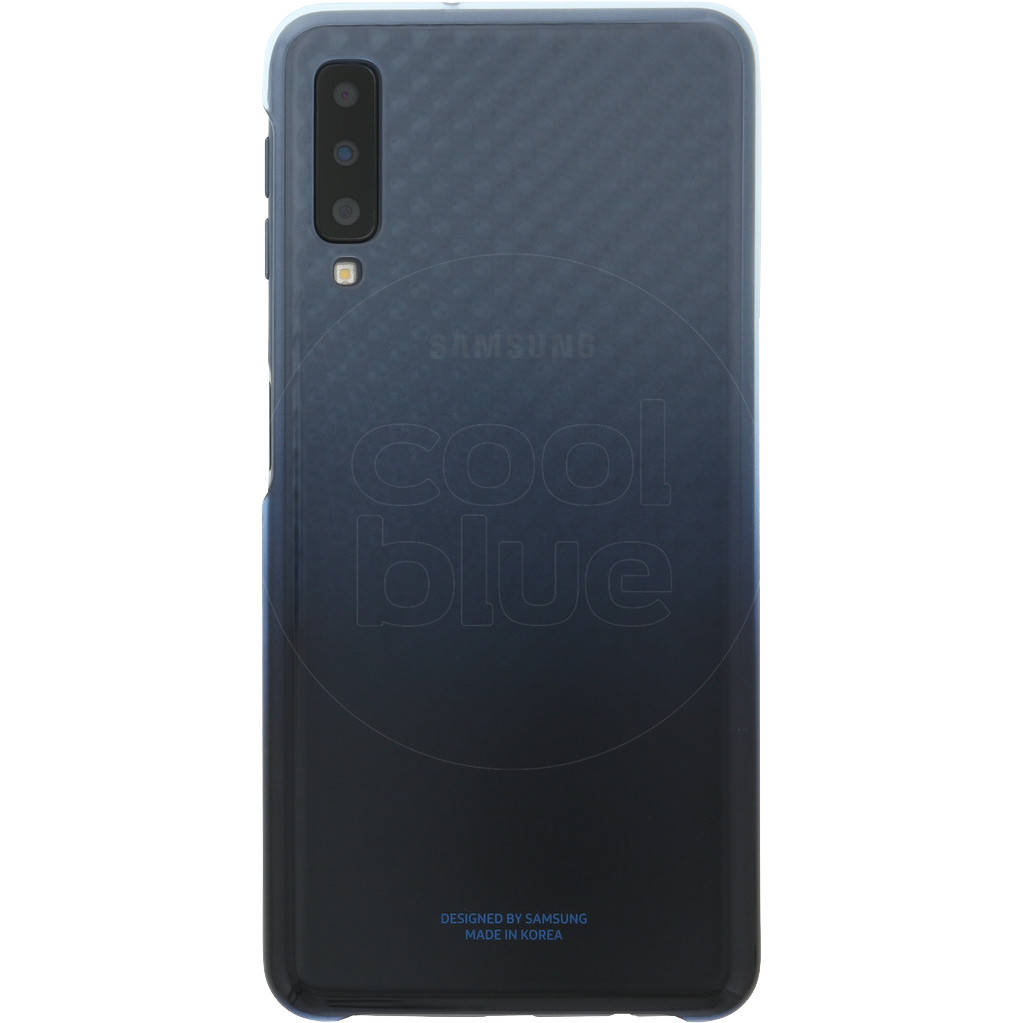 Samsung Galaxy A7 (2018) Gradation Clear Back Cover Blauw Samsung Galaxy A7 (2018) Gradation Clear Back Cover Blauw