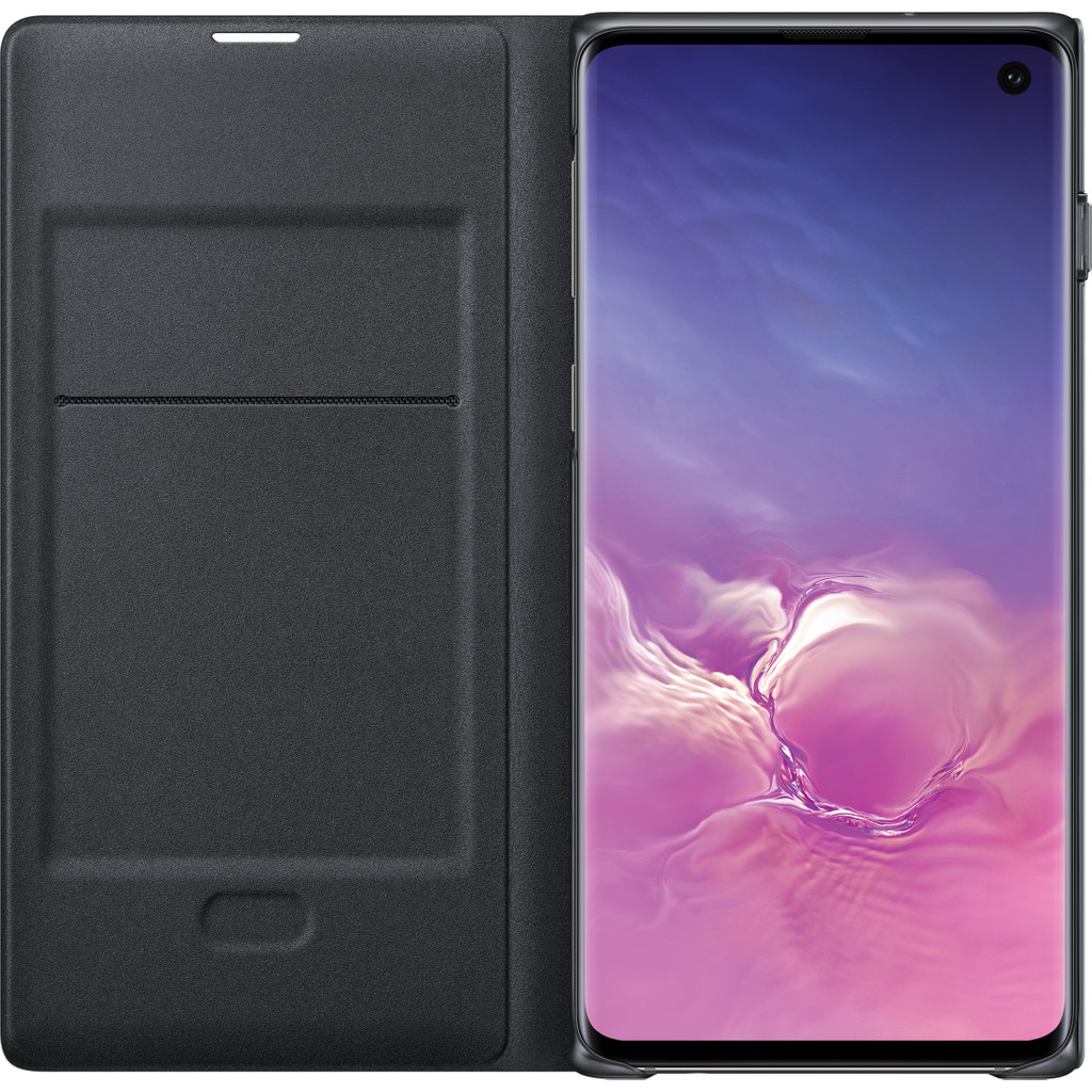 Samsung Galaxy S10 Led View Cover Book Case Zwart Samsung Galaxy S10 Led View Cover Book Case Zwart