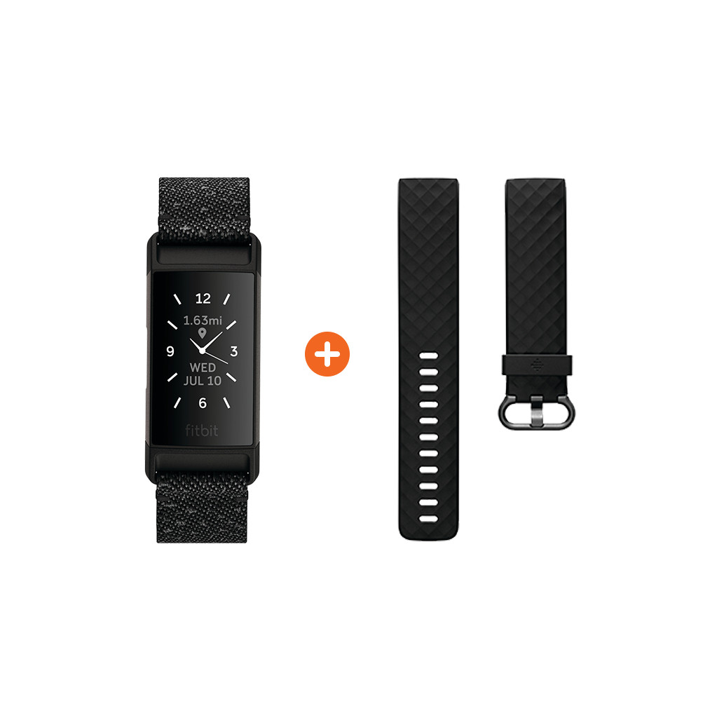 Fitbit Charge 4 Speciale Editie Graniet + Extra Kunststof Bandje