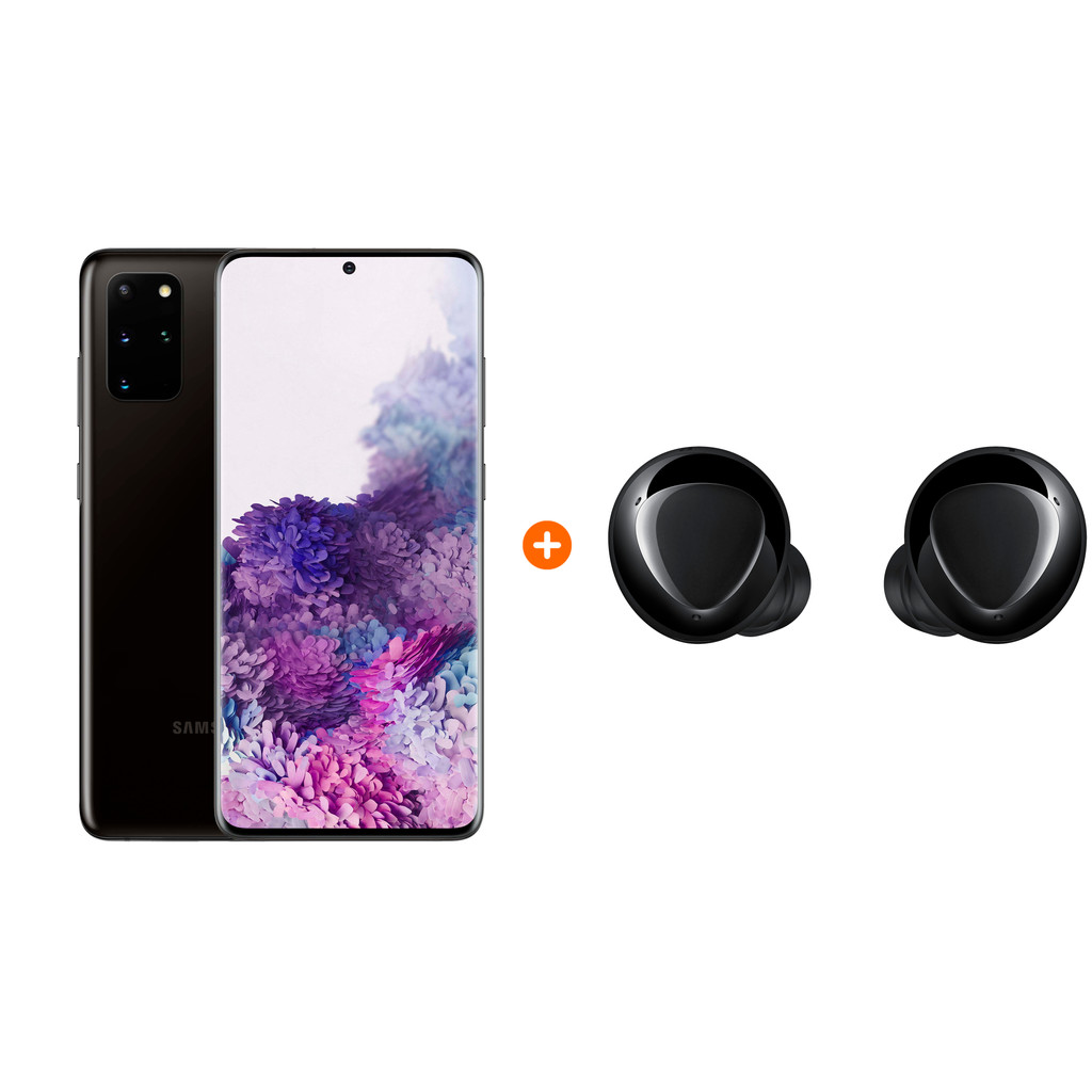 Samsung Galaxy S20 Plus 128GB Zwart 5G + Samsung Galaxy Buds+ Zwart
