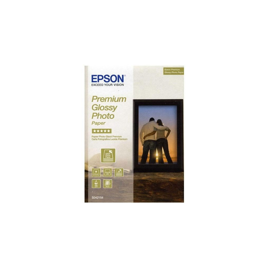 Epson Premium Papier photo brillant 30 feuilles (13 x 18)