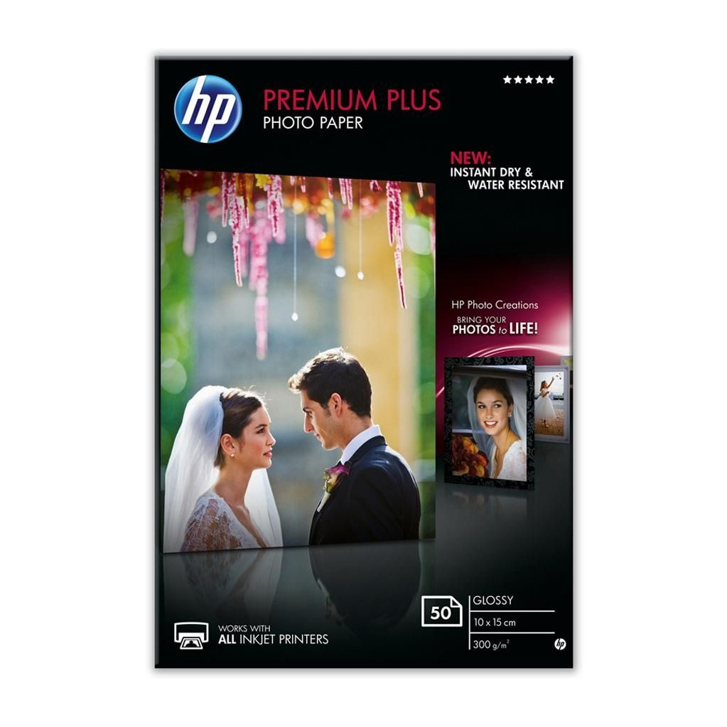 HP Premium Plus Papier photo brillant (10 x 15)