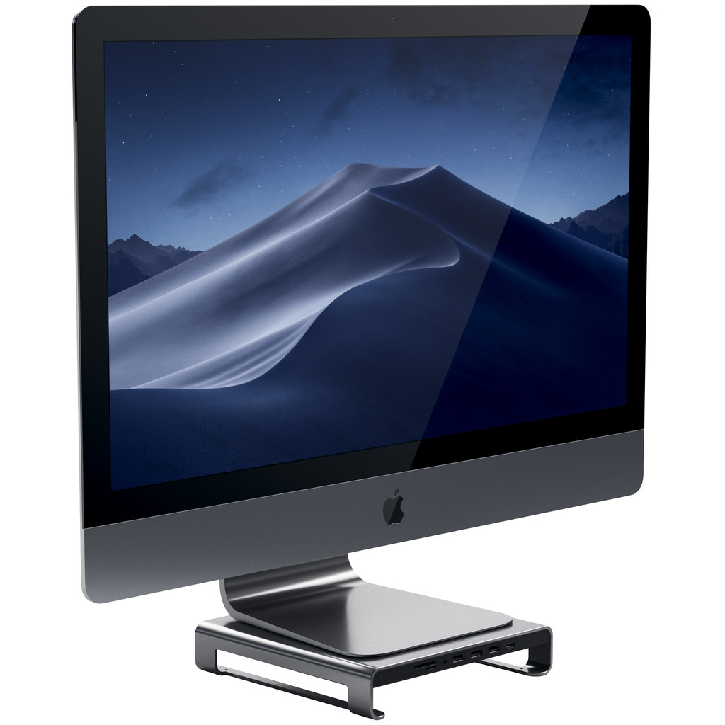 Satechi Aluminum iMac Monitor Standaard Hub Space Grey