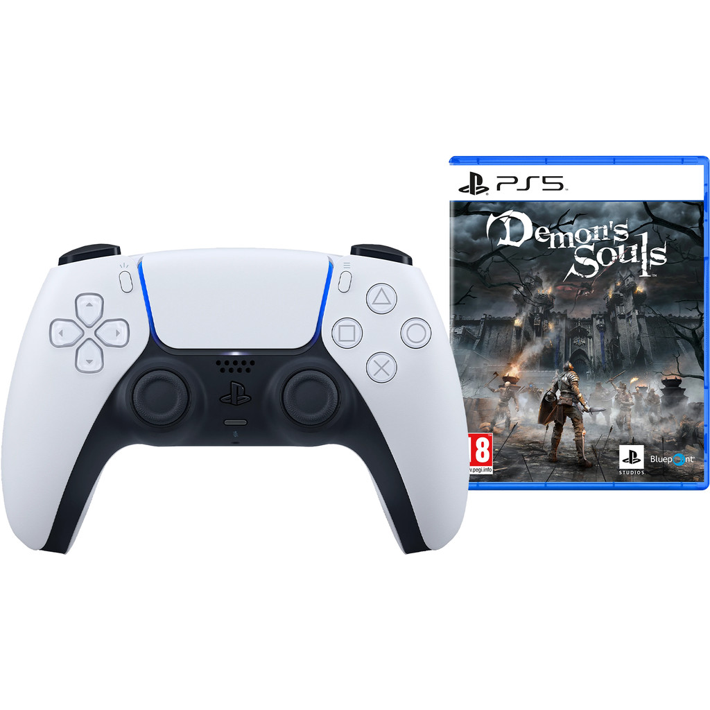 Sony PlayStation 5 DualSense draadloze controller + Demon's Souls Remake PS5