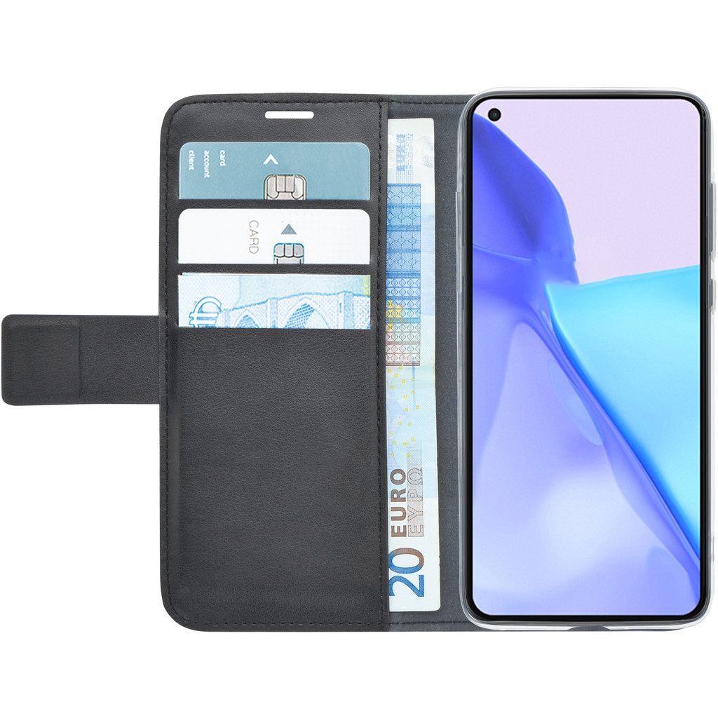 Azuri Wallet OnePlus 9 Book Case Zwart