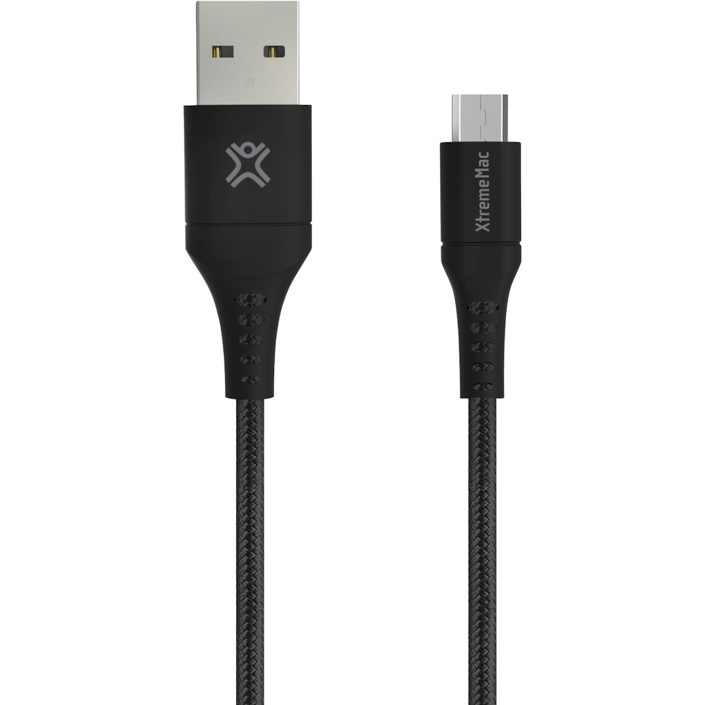 XtremeMac Usb A naar Micro Usb Kabel 2m Nylon Zwart