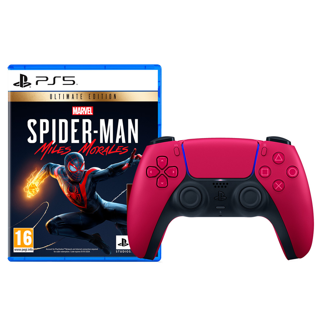 Sony Playstation 5 DualSense Cosmic Red + Marvel's Spider-Man: Miles Morales UE
