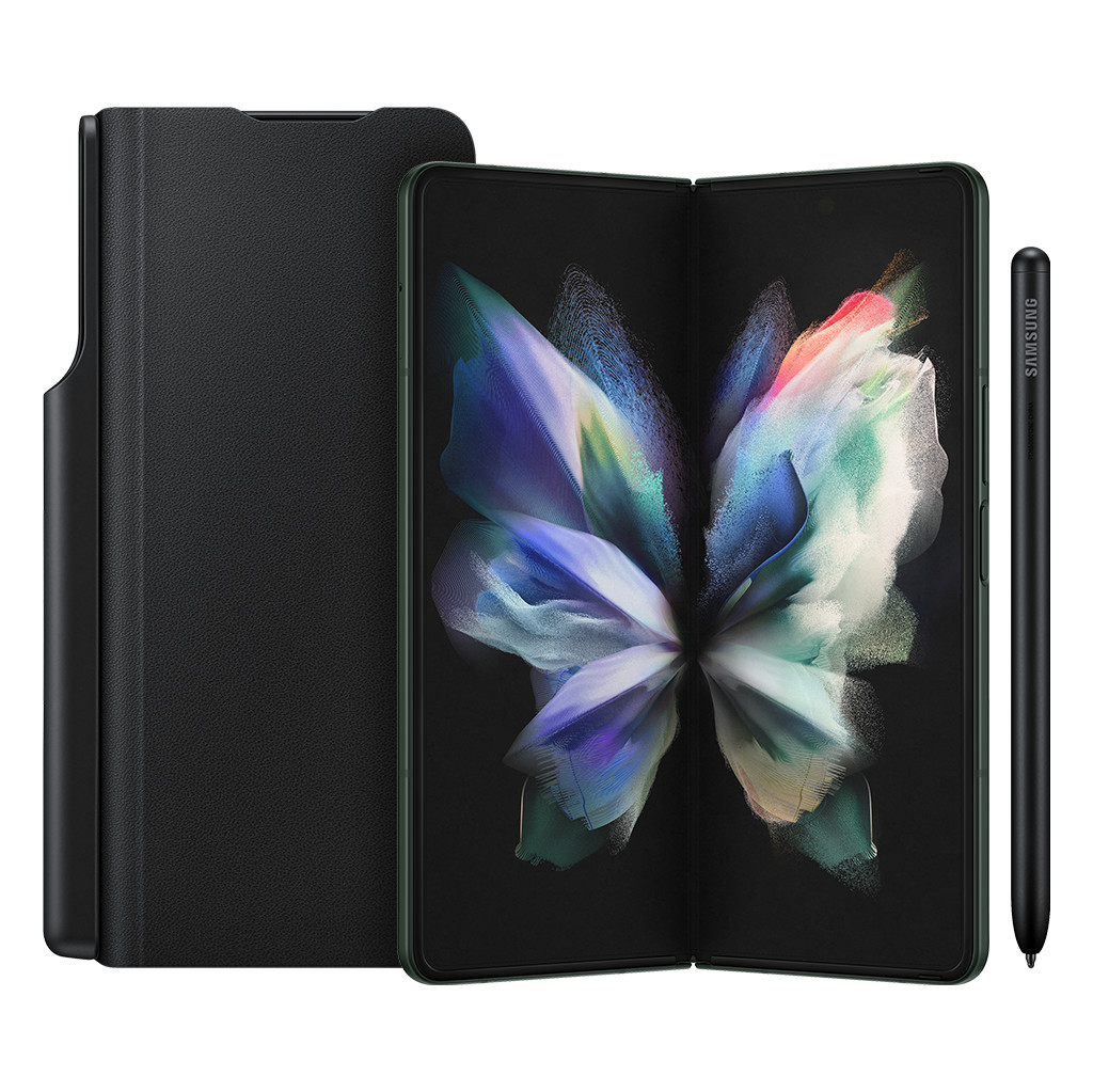 Samsung Galaxy Z Fold 3 256GB Groen 5G + Samsung Note Pack Book Case Zwart met S Pen