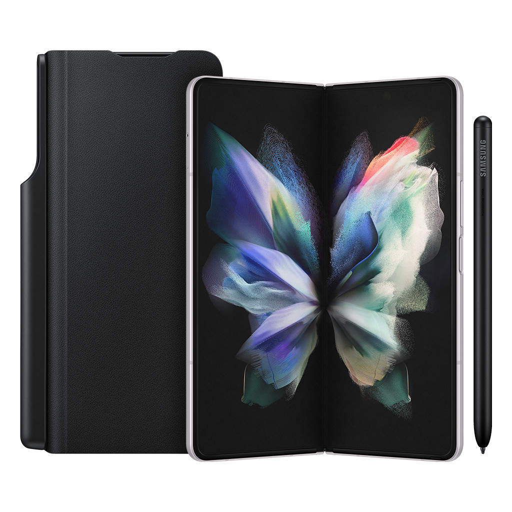 Samsung Galaxy Z Fold 3 256GB Zilver 5G + Samsung Note Pack Book Case Zwart met S Pen