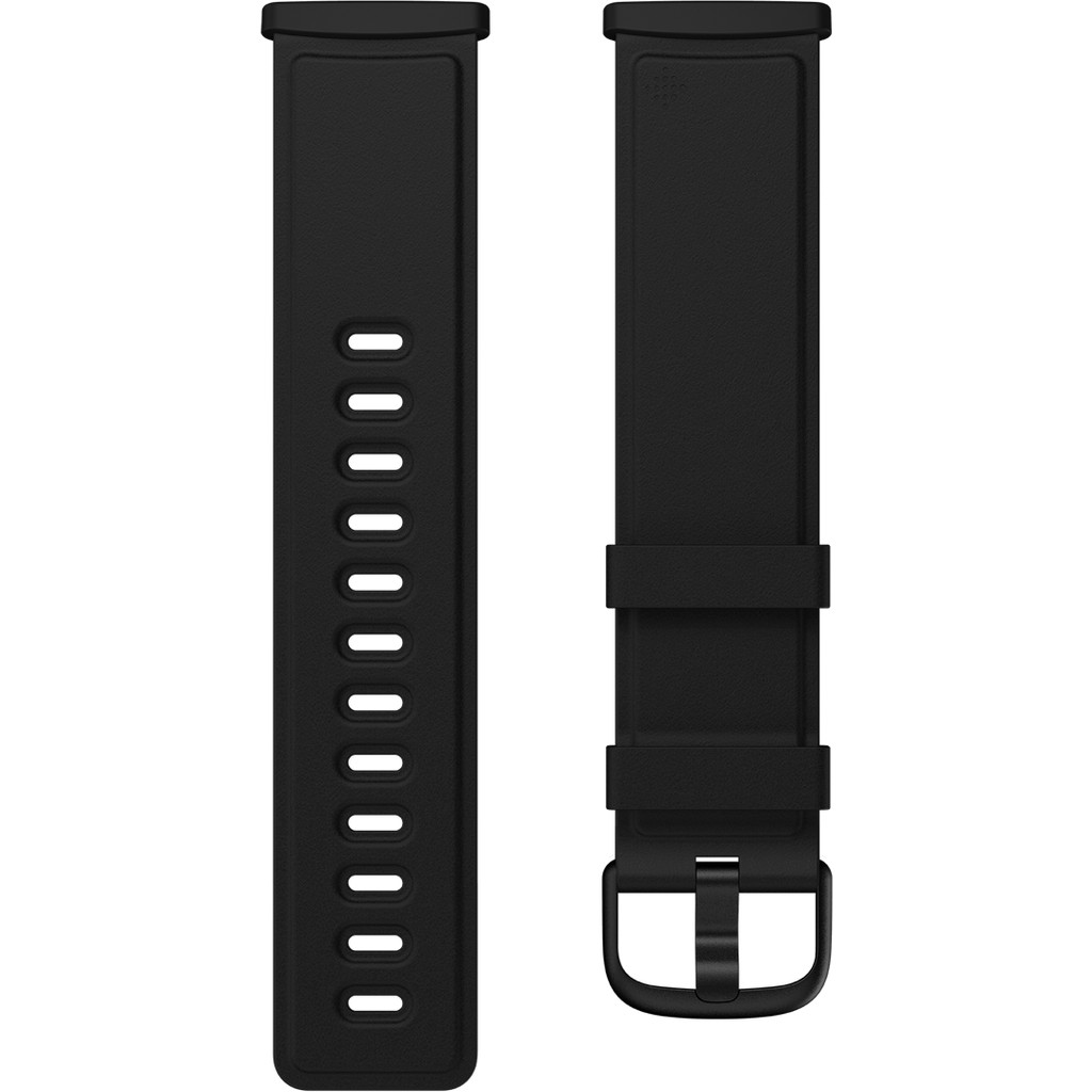 Fitbit Versa 3/Sense Leren Bandje Zwart S