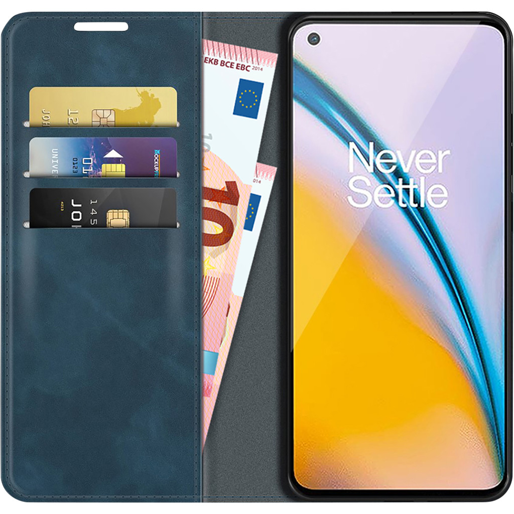 Just in Case Wallet Magnetic OnePlus Nord CE 2 Book Case Blauw