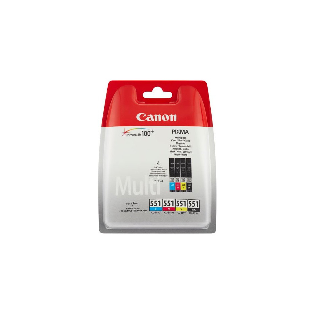 Canon CLI-551BCMY Pack économique Couleur 6509B009