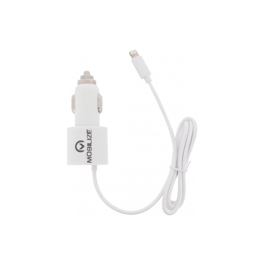 Mobilize Chargeur de voiture Apple Lightning + USB 4,2 A