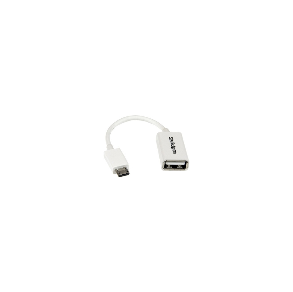 StarTech Adaptateur OTG Micro USB vers USB Blanc