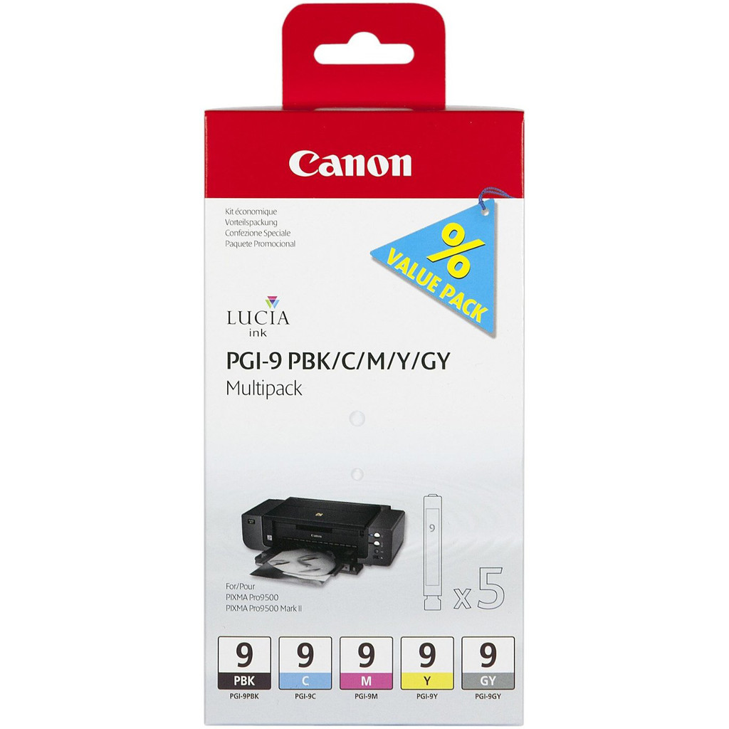 Canon PGI-9 Multi-Pack 1 (PBK/C/M/Y/GY) (1034B013)