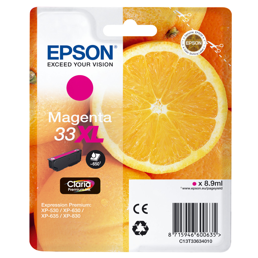 Epson 33 Cartouche Magenta XL (C13T33634010)