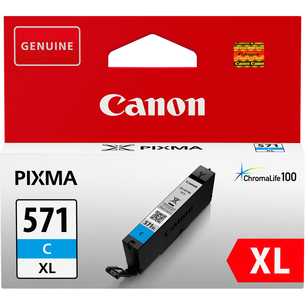Canon CLI-571XL Cartouche Cyan (0332C001)