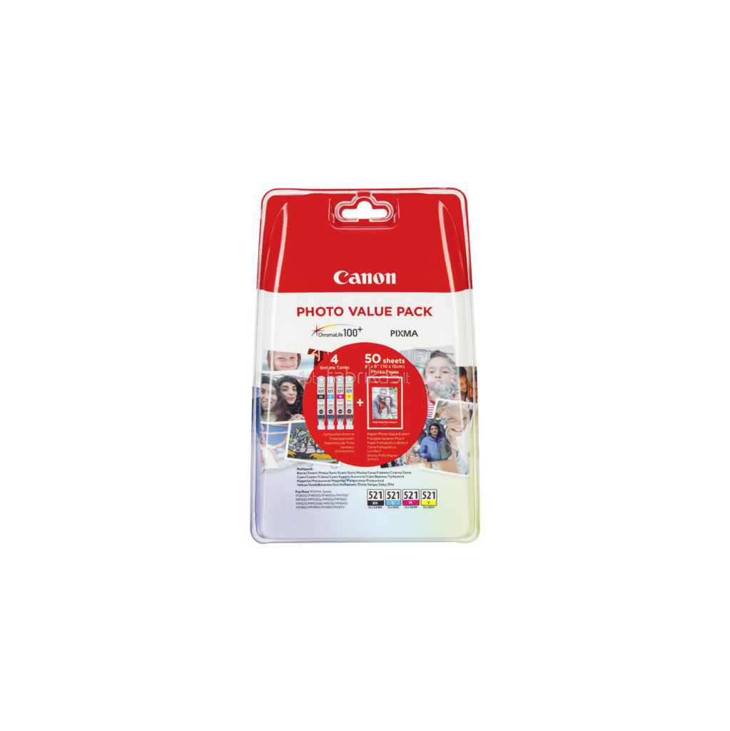 Canon CLI-521 Pack économique (2933B010)