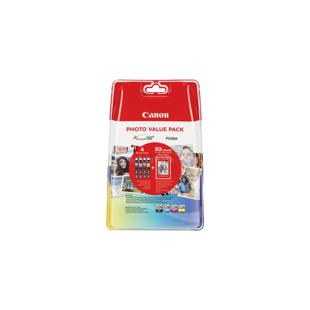 Canon CLI-526 Pack Économique (4540B017)