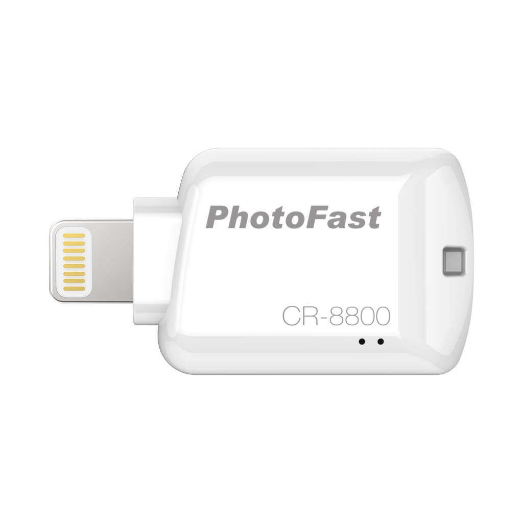 Photofast CR-8800 Flashdrive Lightning MicroSD Blanc