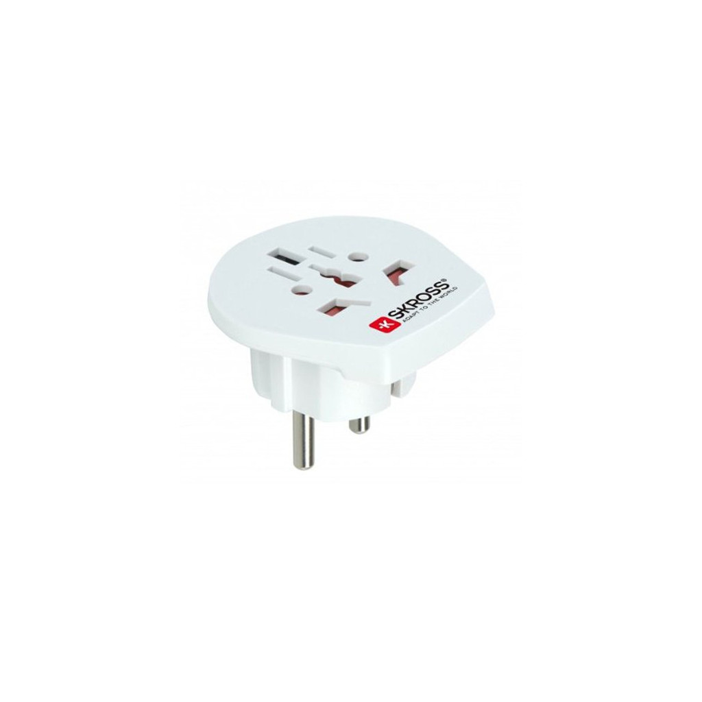 Voltaje y Potencia: 100V MUV USB 250W / 250V 1.302962 AC | Adaptador de Viaje Universal 1 x USB C: 3.0A 625W Protección contra descargas eléctricas 2 USB SKROSS 1 x USB A: 2.4A 