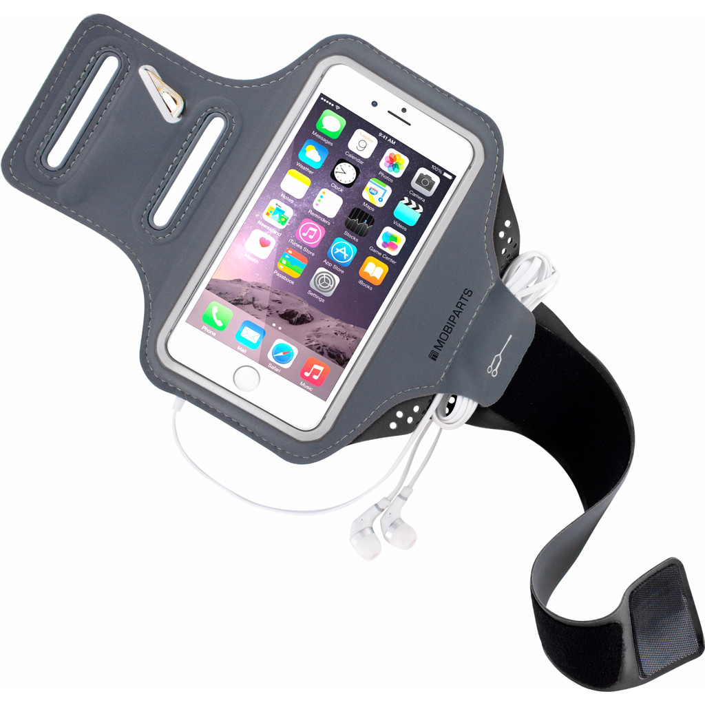 Mobiparts Comfort Fit Bracelet de sport Apple iPhone 6/6s Gris