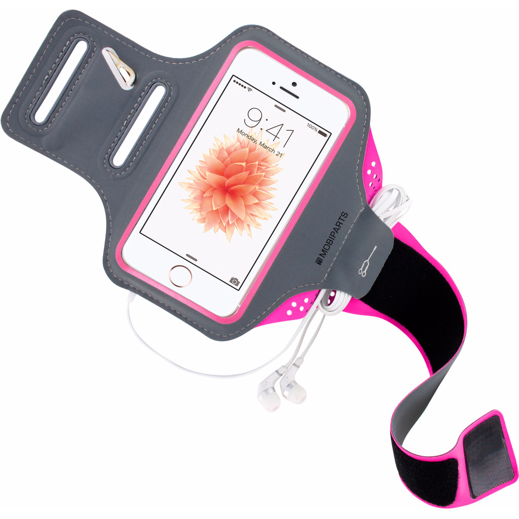 Mobiparts Comfort Fit Bracelet de sport Apple iPhone 5/5S/SE Rose