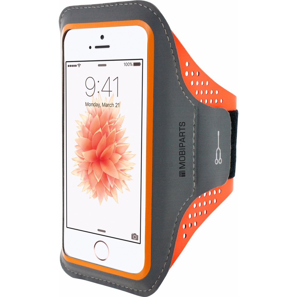 Mobiparts Comfort Fit Bracelet de sport Apple iPhone 5/5S/SE Orange