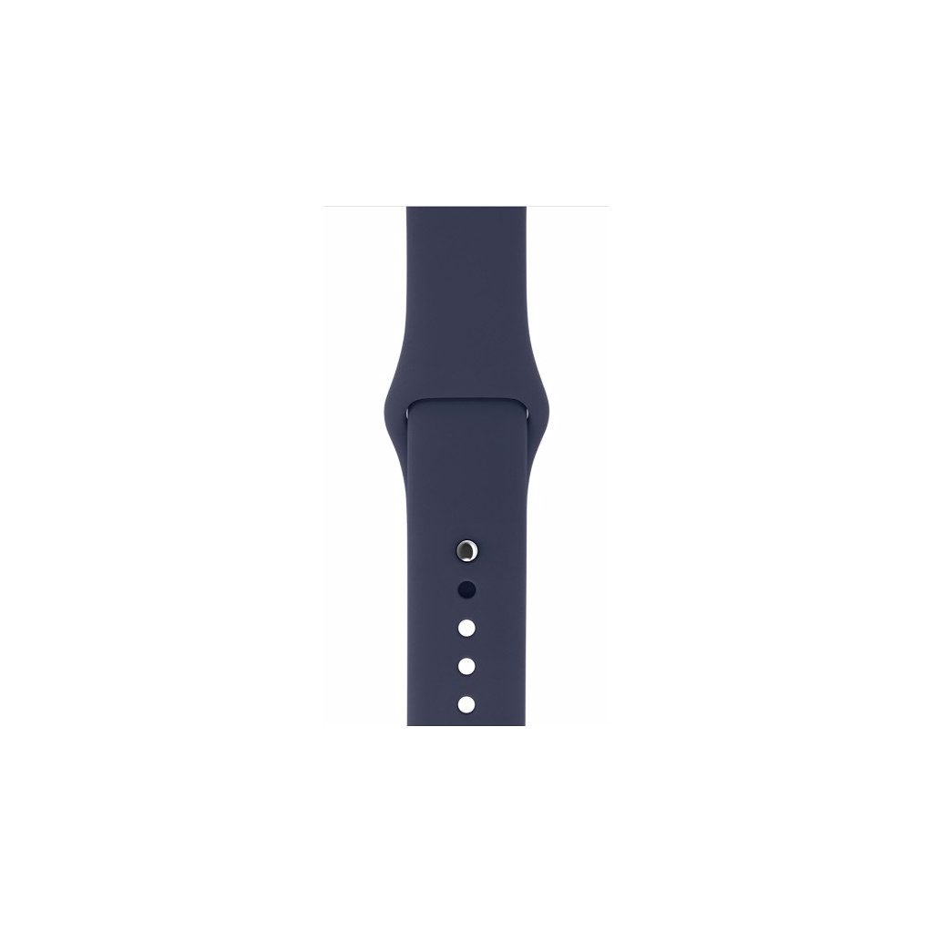 Apple Watch 42 mm Silicone Bracelet Sport Bleu nuit