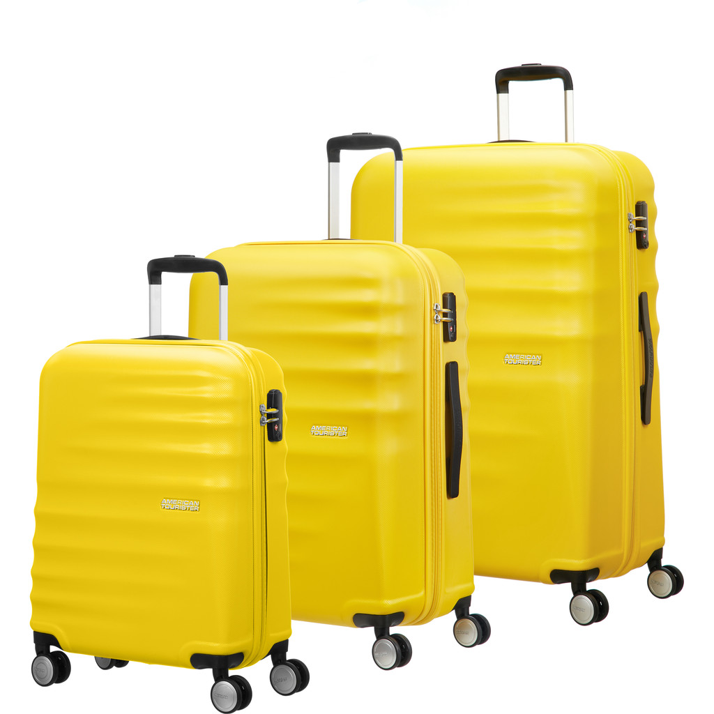 American Tourister WaveBreaker Set A 3 Pièces Sunny Yellow