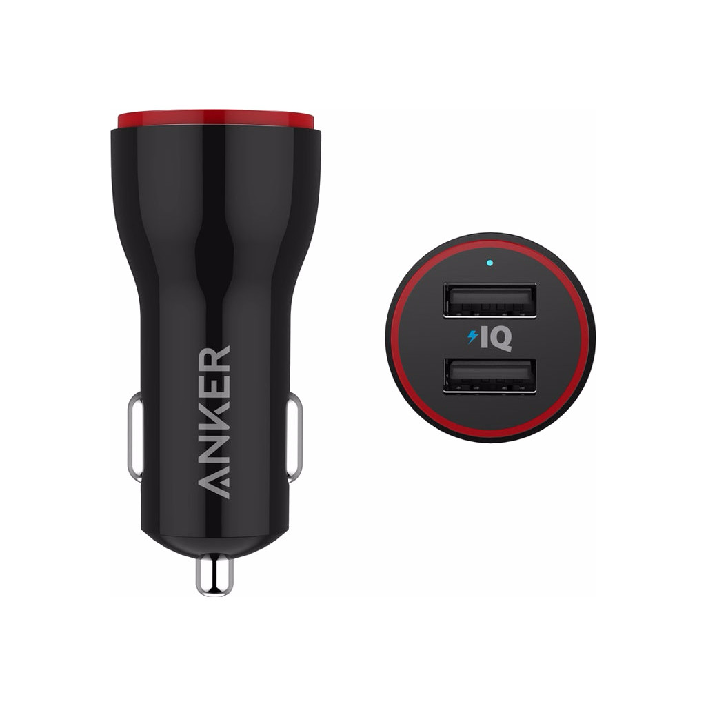 Anker PowerDrive Chargeur de voiture Dual USB 4,8 A Noir