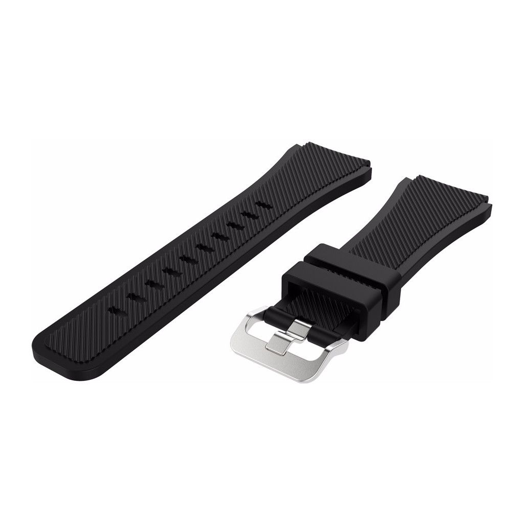 Just in Case Samsung Gear S3 Bracelet de Montre en Silicone Noir