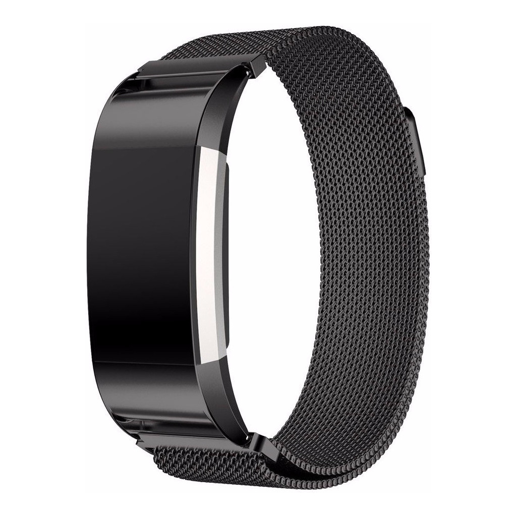Just in Case Fitbit Charge 2 Bracelet de montre Milanais Noir